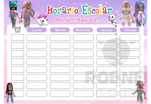 Roblox Horario Escolar